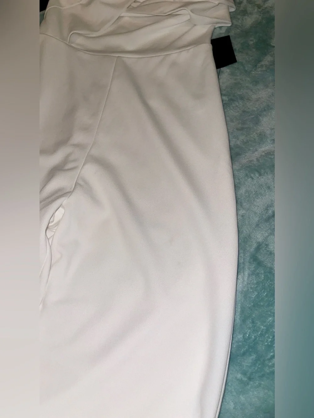 Devoted to Fun Ivory One-Shoulder Sleeveless Jumpsuit Size Medium NWT - Picture 10 of 12